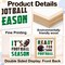Football Season Wooden Box Signs Set – 3Pcs Sports Table Centerpieces, Rustic It’s Football Season Tiered Tray Decor for Bedroom, Party Shelf, Boys Room & Home Display